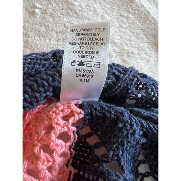 Maurices Loose Open Knit Color Block Tank Top – Size Medium Coastal - Picture 4 of 6